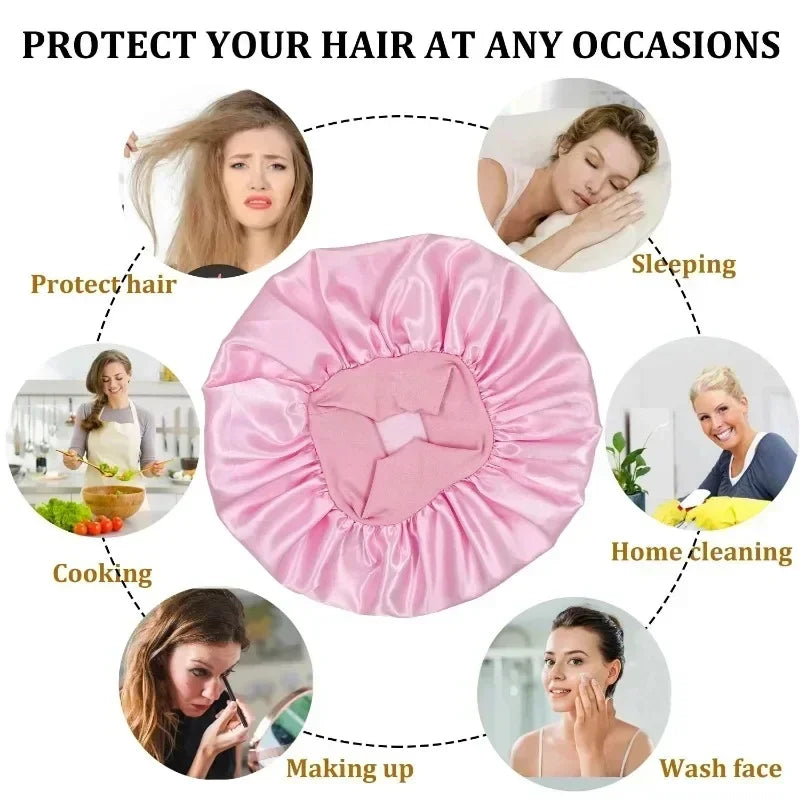 Heatless Curling Rod Headband No Heat Hair Curler Hair Rollers Soft Curlers Lazy Curls Satin Bonnet Night Cap Hair Styling Tools